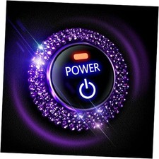 Bling Car Accessories for Wowen,Car Engine Start Stop Button Cover, Shiny