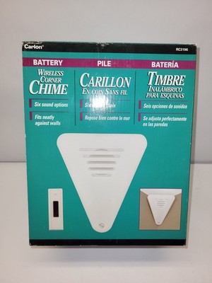 NEW OPEND BOX OF CARLON WIRELESS CORNER CHIME