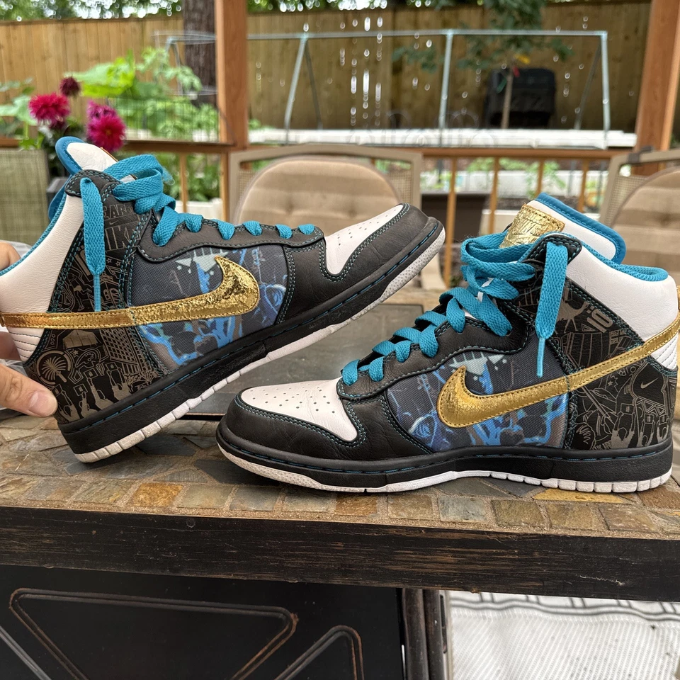 *Very Rare* Employee Nike Dunk High Dubai, Size 9 US USED 9/10  - Image 2 of 4