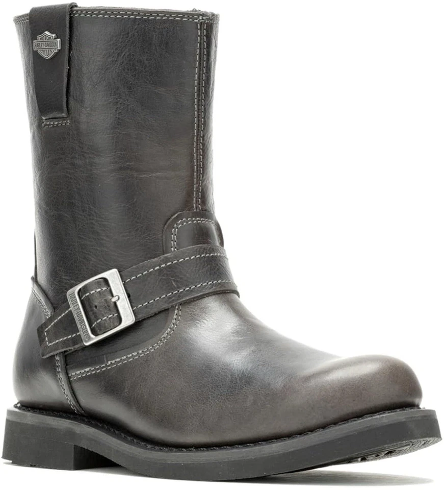Botas masculinas Harley Davidson 11.5 Dallam 8.75” ardósia preta Engineer, D93849 NOVAS - Imagem 3 de 4