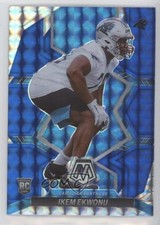 2022 Panini Mosaic Rookies Blue Mosaic Prizm 97/99 Ikem Ekwonu #369 s5j