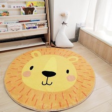 Kids Play Mat Baby Nursery Rug Round Educational Alphabet Soft Area Rug Non S...