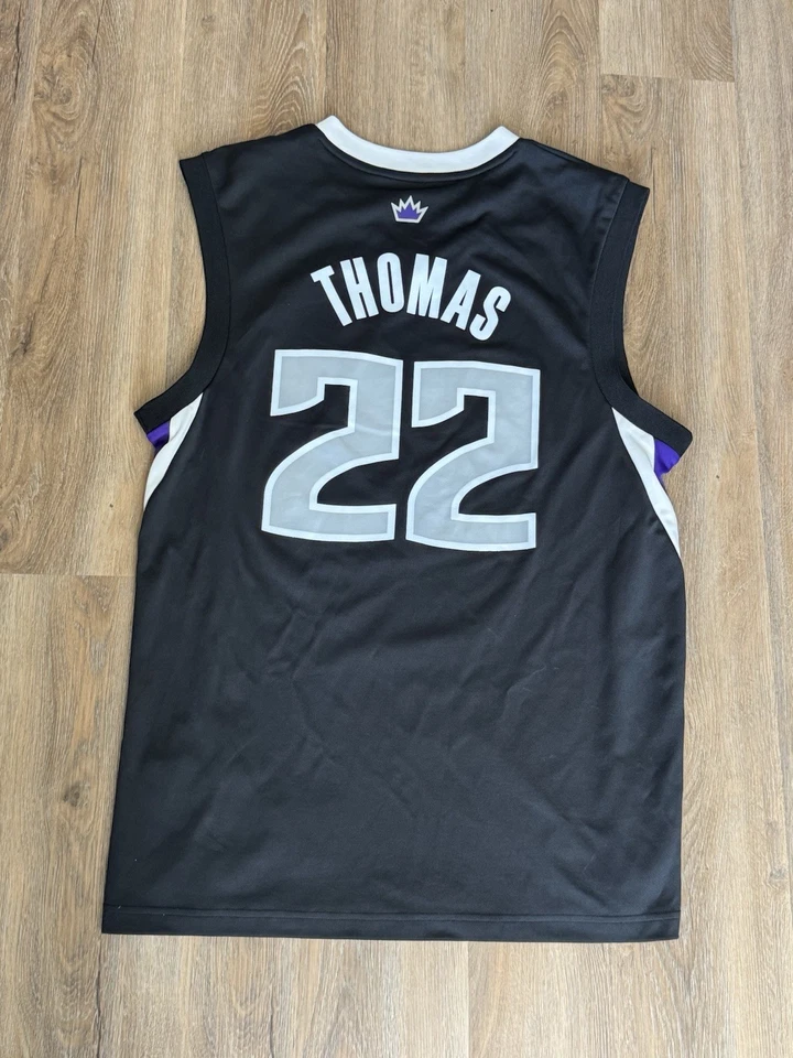 Adidas Sacramento Kings Isaiah Thomas Black Jersey Size Medium - Image 2 of 4