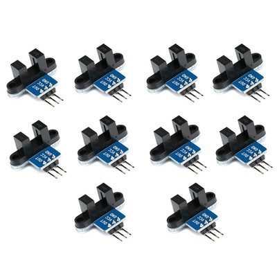 10PCS IR Infrared Sensor Module Slotted Optical Optocoupler Speed Measuring Sens