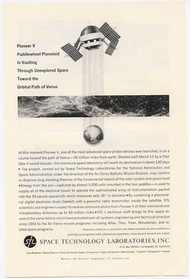 Space Technology Laboratories Important Positions Available Vintage Ad 