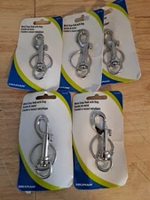 Hillman 701306 Metal Snap Hooks With Ring Lot Of 5