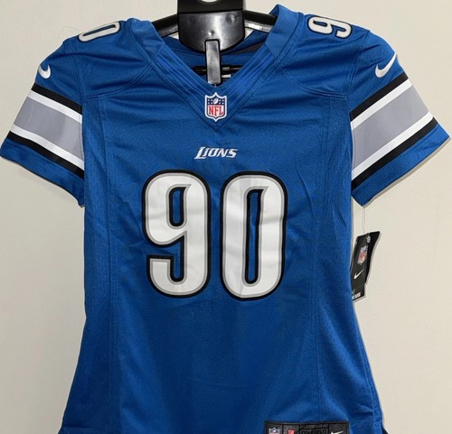 2012 Nike Ndamukong Suh #90 Detroit Lions Women’s Limited Jersey Blue SZ Sm NWT - Afbeelding 1 van 9