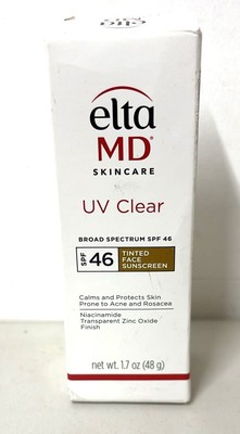 Elta MD UV klar getönte Gesichts-Sonnencreme LSF 46 1,7 Unzen (48 g) brandneu