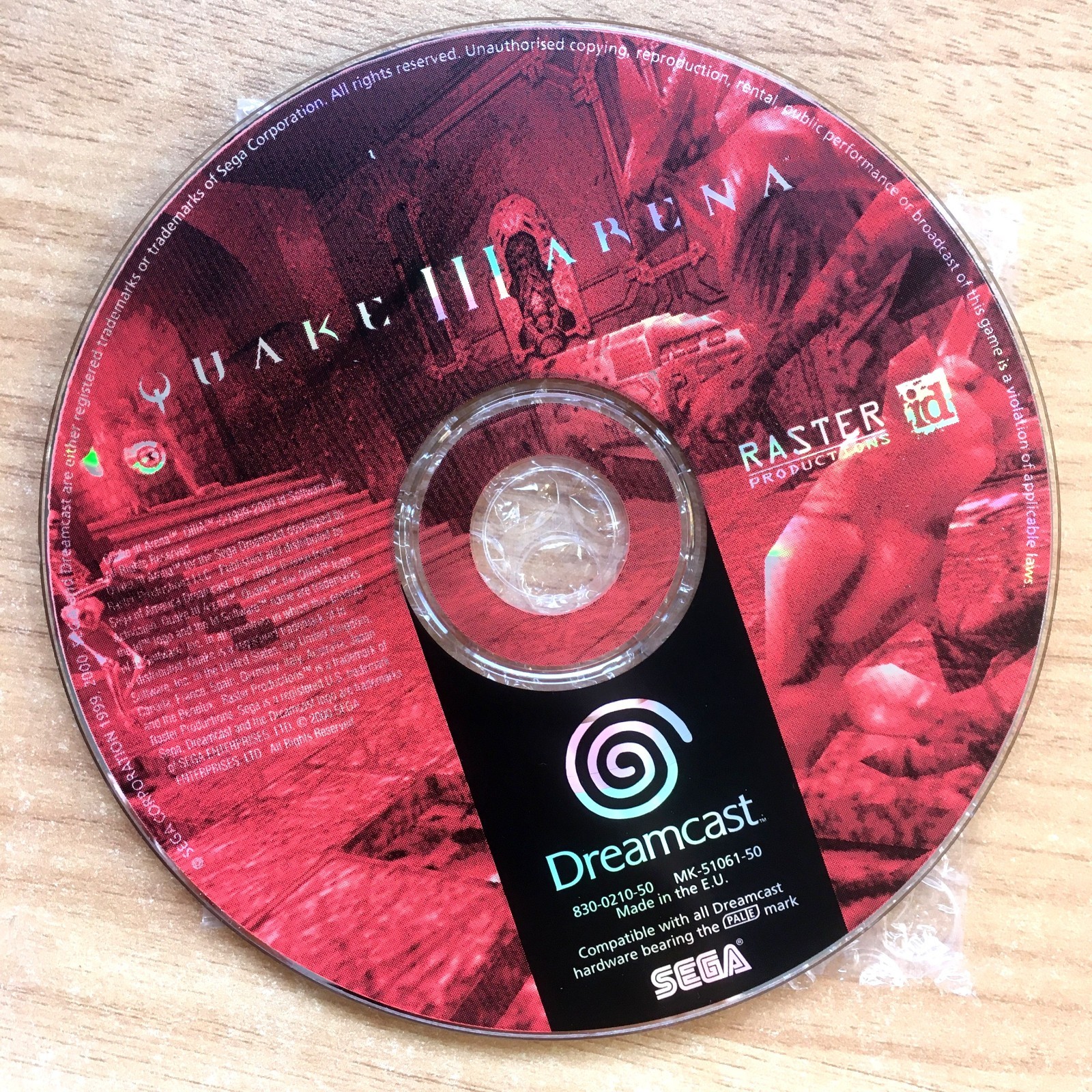 QUAKE 3 ARENA - DISQUE SEUL 100% ORIGINALE SEGA DREAMCAST PAL EURO III Disk Only