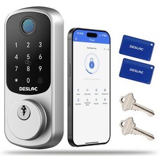 DESLOC Smart Door Lock B200, Smart Deadbolt Lock, Keyless Entry, Fingerprint