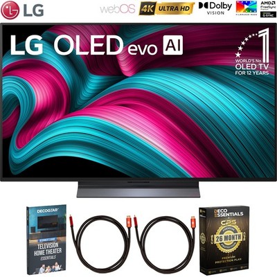 LG 65 Inch Class C5 Series OLED Smart webOS TV 2025 + 26 Month Protection Bundle