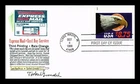 US COVER EXPRESS MAIL $8.75 EAGLE MOON FIRST DAY ISSUE TORKEL GUNDEL CACHET