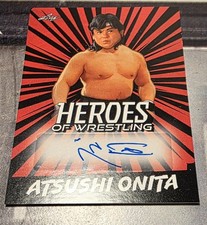 2023 Leaf Heroes of Wrestling AEW ATSUSHI ONITA auto signed card BA-A01 WWE NJPW