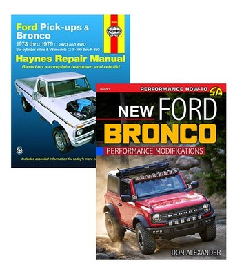 Ford Bronco Modifications Guide + Haynes Repair Manual 1973-1979 - 2 Book Set