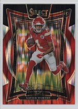 2024 Panini Select Concourse Black & Red Shock Prizm Xavier Worthy #32 06l5