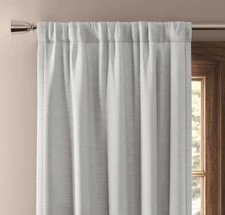 50"x84" Blackout Natural White Henna Window Curtain Panel Threshold T99