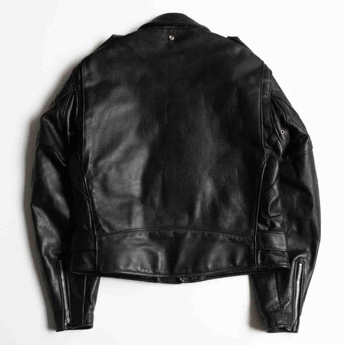 SCHOTT Perfecto 618 Double Riders Leather Jacket Black Size 42 PreOwned - Picture 2 of 7