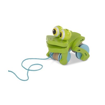 Melissa & Doug First Play Tobender Frosch Holz Zugspielzeug