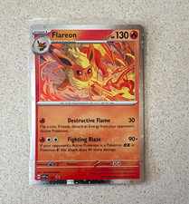 Pokémon TCG Flareon 167 SVP Promo Holo Stage 1 Card 130 HP English