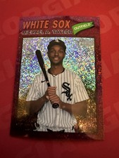 2026 Topps Heritage #45 Michael Taylor Burgundy Sparkle Chicago White Sox 💥