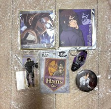 Attack on Titan Hanji Shikishi Karaoke no Tetsujin DMM Acrylic Stand Can Badge