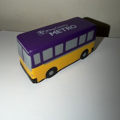 King County Metro Bus Public Transport Purple Foam Stress Toy/Decoration