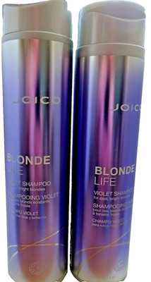 JOICO Blonde Life Brightening Violet Shampoo für Blondes Haar 2 X 300 ml = 600ml