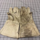 Repro "veteran" Buff Leather - Western Worn Civil War Gauntlets, SZ S
