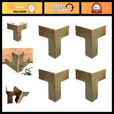 4Pcs Antique Brass Corner Protectors for Furniture, Tables  Cabinets - Heavy Du
