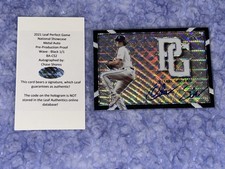 CHASE SHORES 2021 Leaf Perfect Game BLACK WAVE PROOF Autograph #1/1 LSU