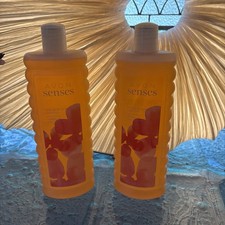 Lot of 2 Avon Senses ORANGE AND HONEYSUCKLE Bubble Bath 24 oz Each