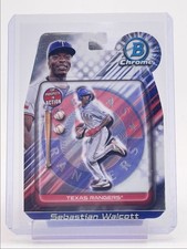 SEBASTIAN WALCOTT 2024 BOWMAN CHROME DRAFT BOWMAN IN ACTION DIE CUT Q3478