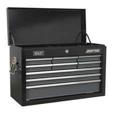 Sealey Ap2509B Cassettiera 9 cassetti con guide per cuscinetti a sfera - Nero/Grigio