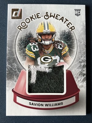 2025 Donruss Rookie Savion Williams Sweaters #SWE-SWS Green Bay Packers