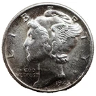 1945-D Mercury Dime BU