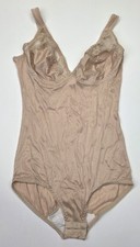 Vintage Youthful Creations Nude Bodysuit Shapewear WO  s Sz 36 A-B-C Made in USA