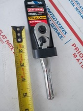 New Craftsman 44834-vs 38 Drive Stubby Flex Ratchet Quick Release 5.5 Usa