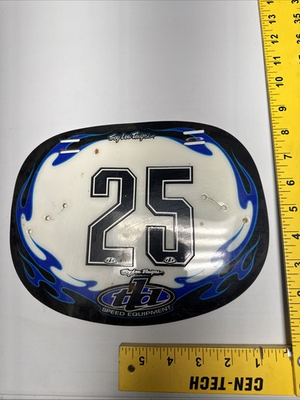#ad Troy Lee Designs BMX Number Plate Mid School Racing Bike Bicycle Vintage NBL ABA $25.00