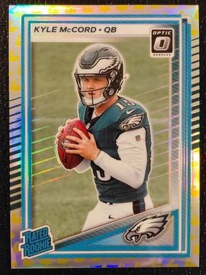 2025 Donruss Optic Rated Rookie Kyle McCord Flex Prizm /199 * CORNER DING READ *