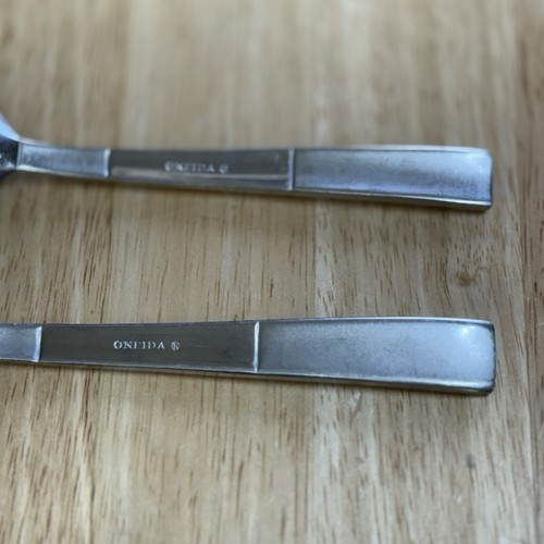 Cubiertos cubiertos de acero inoxidable Oneida Echo 30 piezas tenedores cucharas servicio para 6 - Imagen 13 de 13