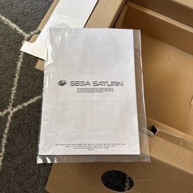 Sega Saturn Console, Insert & SEALED Instruction Manual BOXES ONLY! NICE!!!
