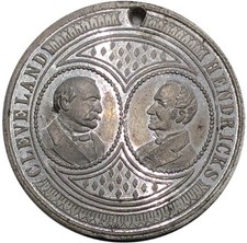 (1885) Grover Cleveland & Hendricks Inaugural Campaign Medal