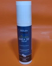 Bio Labs Pro Natural DHEA 20 Cream 3oz Fast Absorbing Bio Identical Date 06-2027