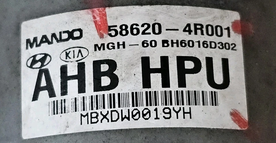 Unidad de módulo de bomba de freno antibloqueo ABS híbrido Hyundai Sonata 2011-2016 58620-4R001 Foto 3 de 4