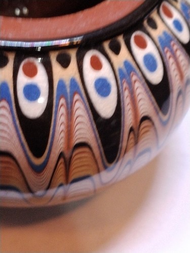 BULGARIAN TROYAN Redware Bowl with a Lid! * Collectible Folk Art Hand Made - Picture 6 of 8