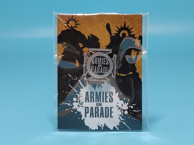 2023 Games Workshop Armies on Parade Silver Badge Pin Exclusive