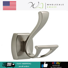 DELTA Dansant Towel Hook, Robe Hook Satin Nickel Towel Holder for Bathroom