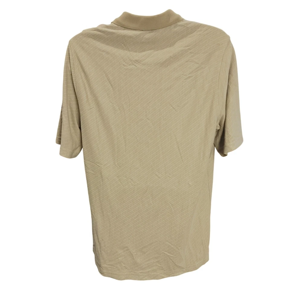 Camiseta polo manga corta NYNE M beige 3/4 botones para hombre Foto 2 de 3