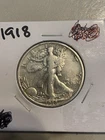 1918 walking liberty half dollar Please Check My Many Listings Look👀