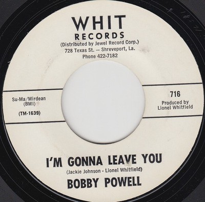 Bobby Powell - I'm Gonna Leave You / Hold My Hand, 7'', (Vinyl)